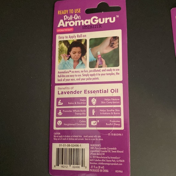 NWT AromaGuru Lavender Roll On Lot - Picture 3 of 3